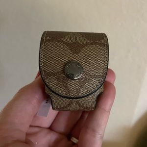 Coach Earbud Case Charm NEW with tags